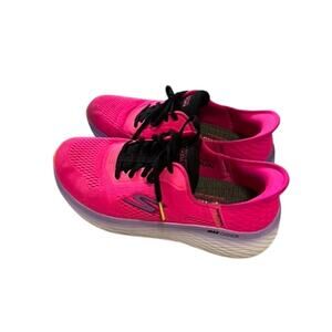 PINK Raspberry Sketchers Go RunMax cushion Elite 2.0 Slip on running shoes sz 10
